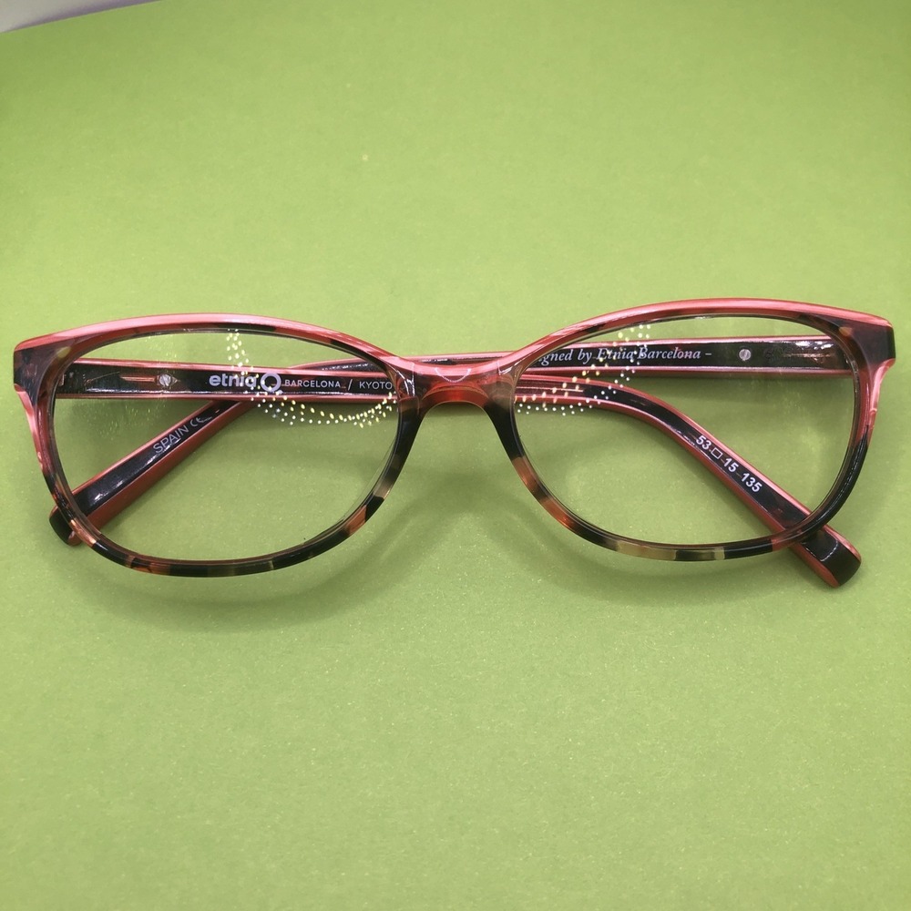 Etnia O Barcelona Kyoto Eyeglasses Frames 53 [] 15 135 Havana Coral Excellent